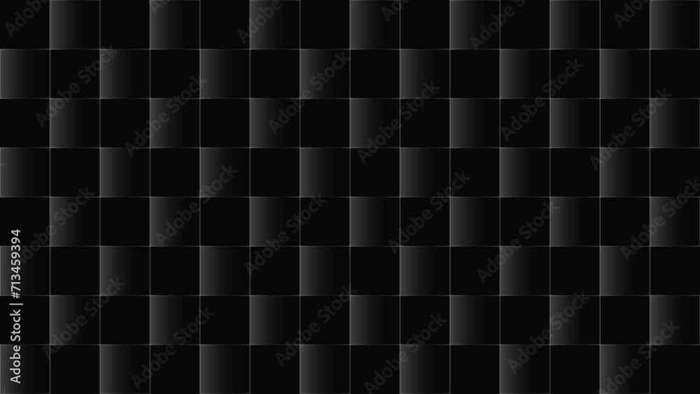 Glass Checker Pattern, Black Checker Background, Black and Gray Checkered background - obrazy, fototapety, plakaty 