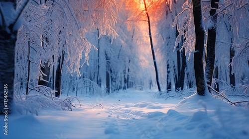 forest in winter