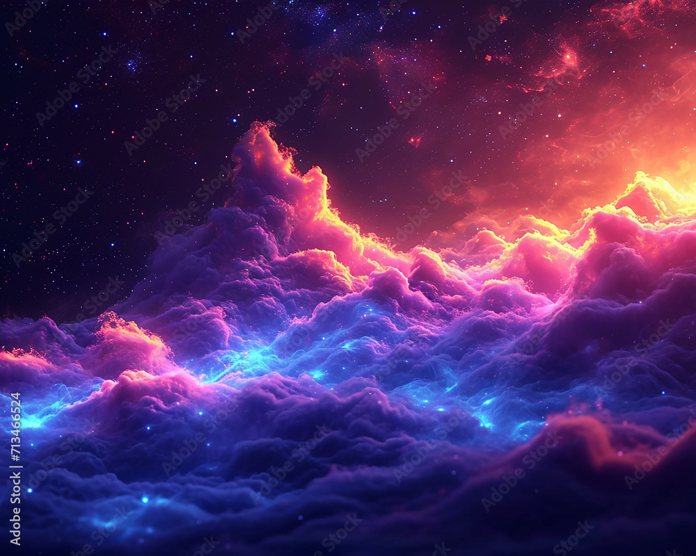 Abstract volumetric illustration with textured waves Abstract volumetric illustration with textured waves