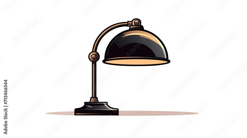 Isolated classic style retro desk lamp on a white background, embodying timeless design and adding a touch of vintage charm to any space Isolated classic style retro desk lamp on a white background, embodying timeless design and adding a touch of vintage charm to any space