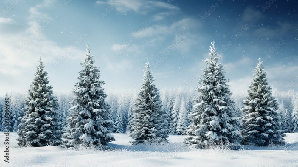 snow covered trees snow covered trees