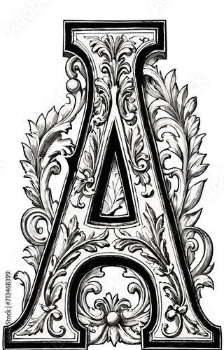 font letter a