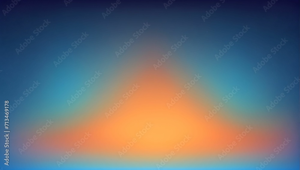 Grainy, noisy, Blue and Orange gradient background. generative AI