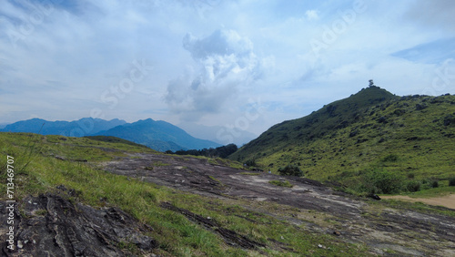 Ponmudi hill station, beautiful mountain range in Thiruvananthapuram, Kerala 