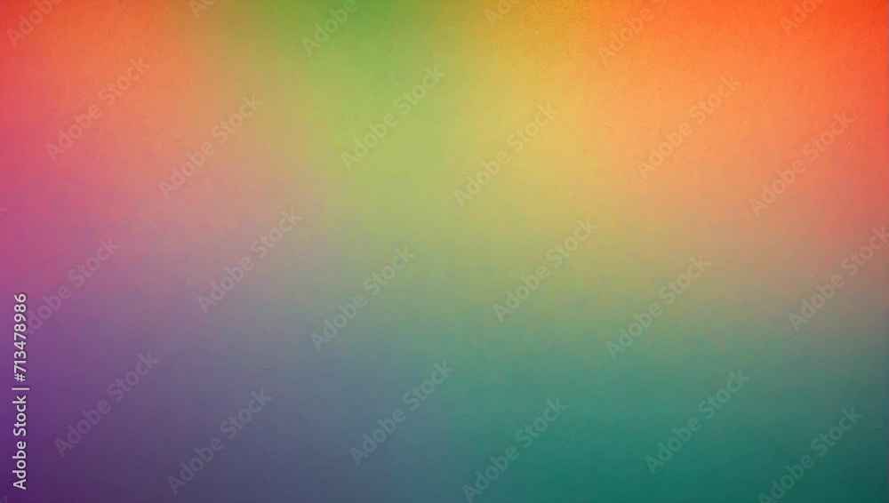 Grainy, noisy, Green, Purple, and Orange gradient background. generative AI