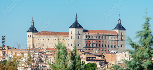 Alcazar of Toledo. Toledo, the city of three cultures: Christian, Muslim and Jewish. Spain. Europe. 