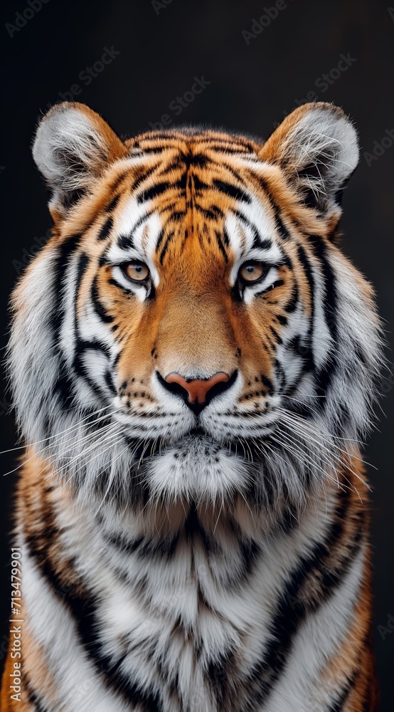 Obraz premium tiger in the jungle. walks in the forest and searches. created by ai