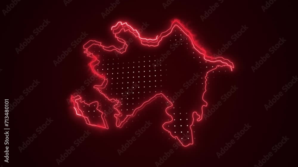 3D Moving Neon Red Azerbaijan Map Borders Outline Loop Background. Neon Red Colored Azerbaijan Map Borders Outline Seamless Loop Dark Background. Azerbaijan Neon Map Borders Outline 3D Moving Neon Red Azerbaijan Map Borders Outline Loop Background. Neon Red Colored Azerbaijan Map Borders Outline Seamless Loop Dark Background. Azerbaijan Neon Map Borders Outline