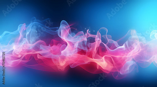 Abstract red and bluew gradient digital fogg background photo