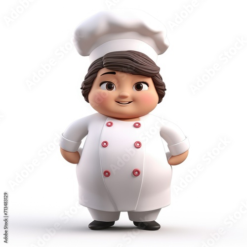 Character Woman Cook 3D