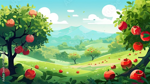 essence of orchard life with vibrant apple-themed images.
