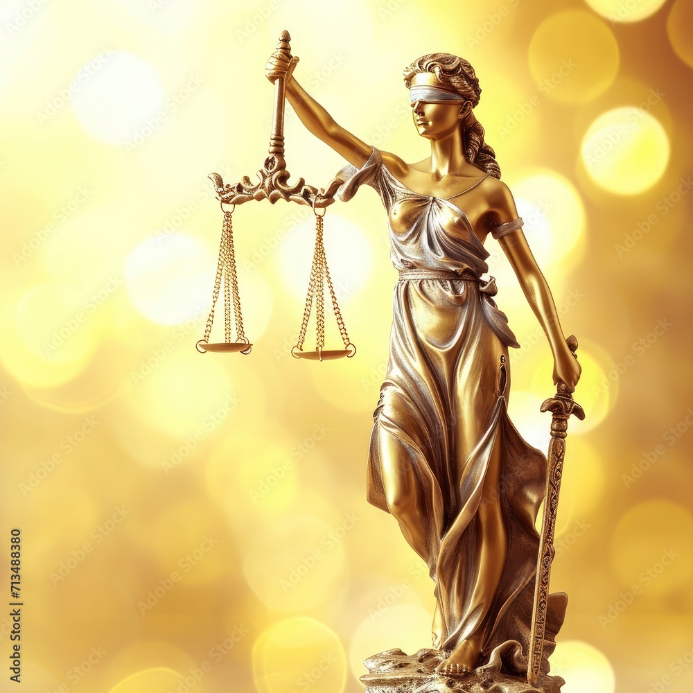 Gold Antique Statue of Justice Gold Antique Statue of Justice