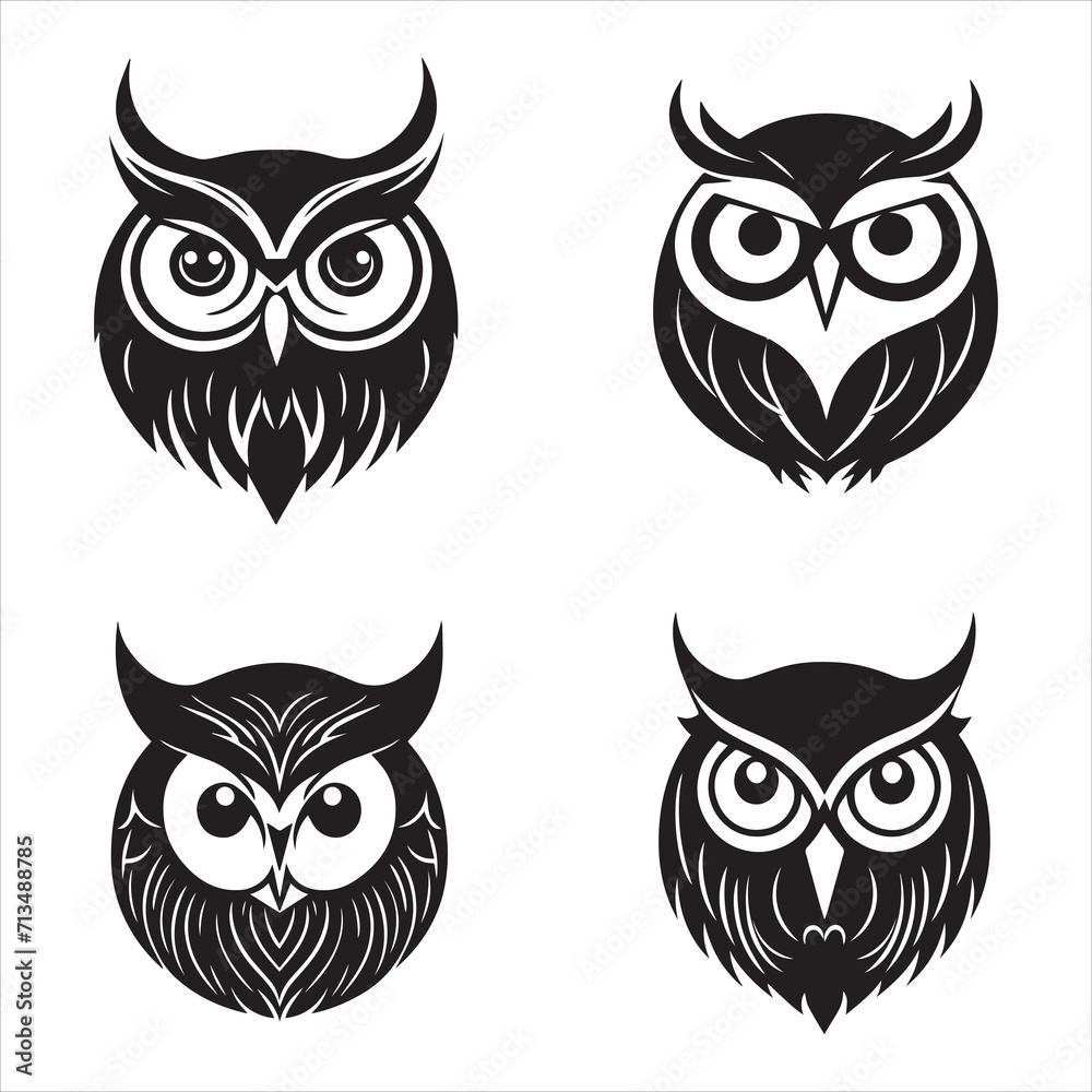 A Owl Icon vector design A Owl Icon vector design