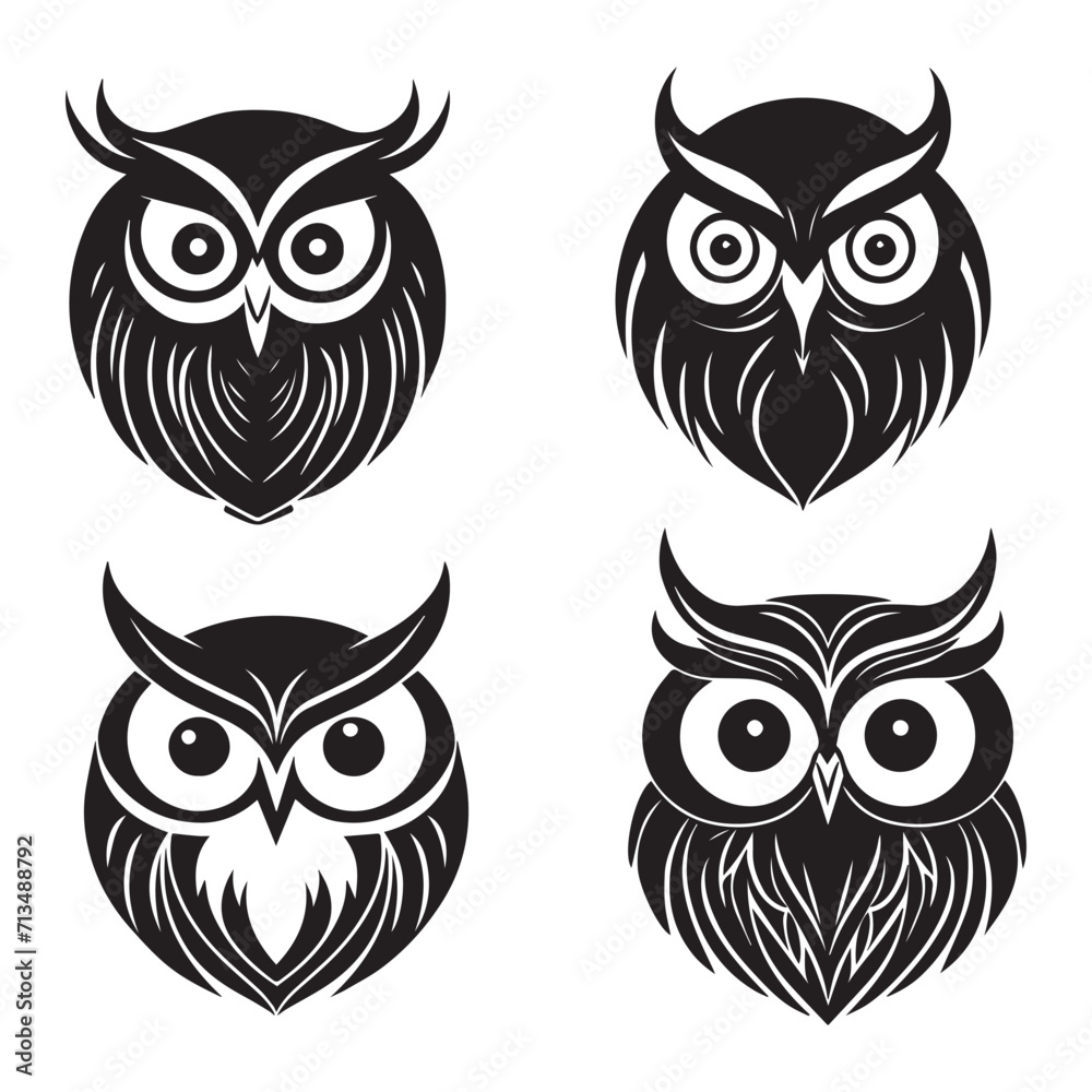 A Owl Icon vector design A Owl Icon vector design
