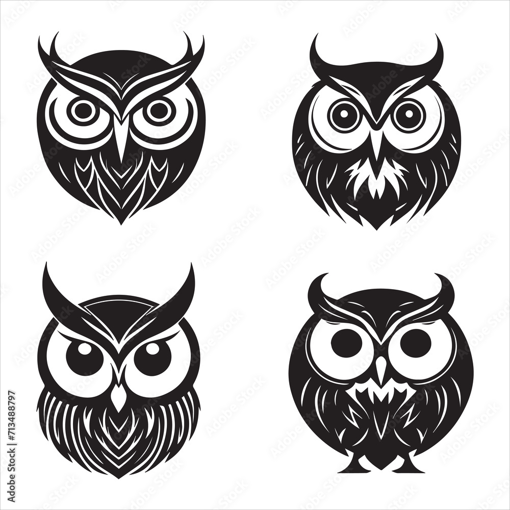 A Owl Icon vector design 