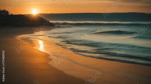 sunset on the beach © Shafiq