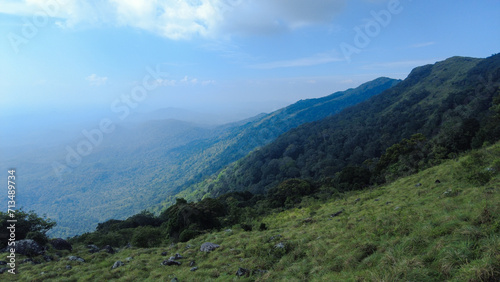 Ponmudi hill station, beautiful mountain range in Thiruvananthapuram, Kerala 