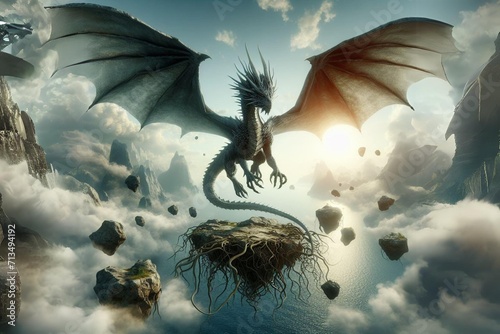 dragon volador photo