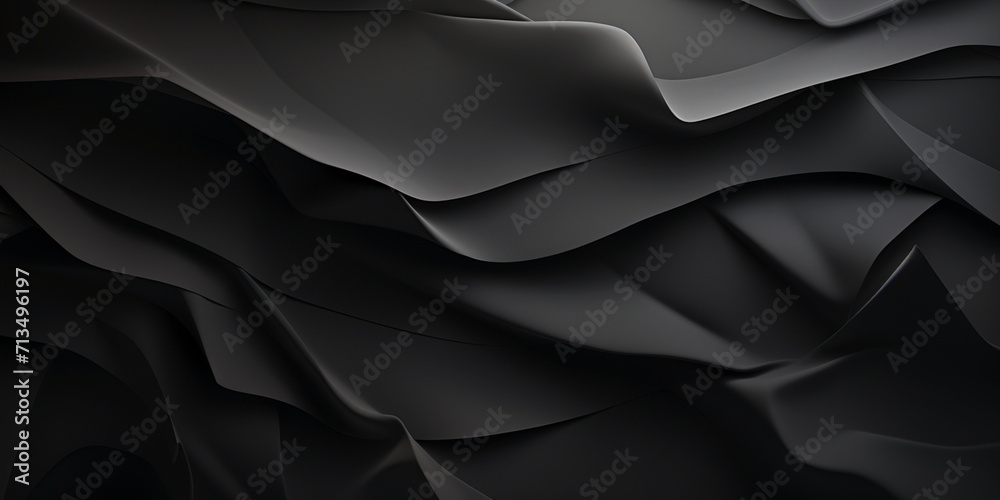 Obraz na płótnie abstract modern background,crumpled paper effect,black color,banner concept,wallpaper, w salonie
