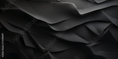 abstract modern background,crumpled paper effect,black color,banner concept,wallpaper,