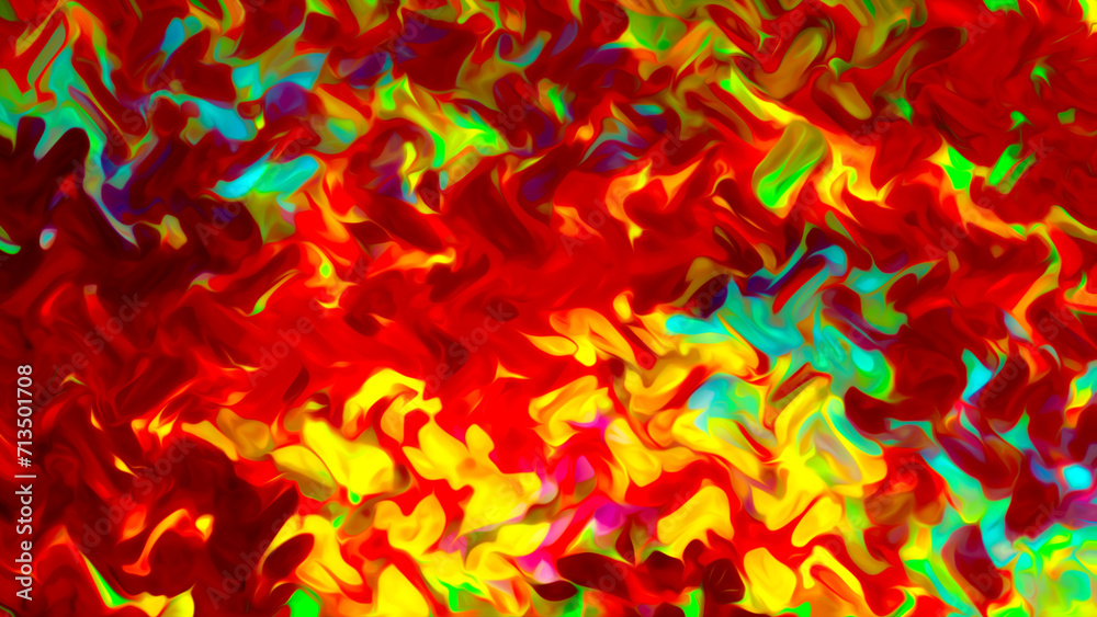 Obraz premium abstract artistic rainbow floral feather watercolor background with lights