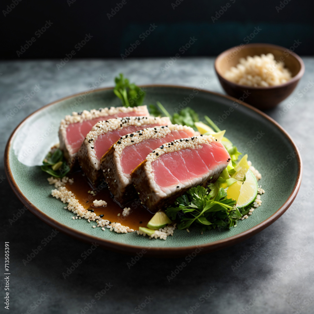 Sesame Ginger Seared Tuna - Asian Infusion Delight Sesame Ginger Seared Tuna - Asian Infusion Delight