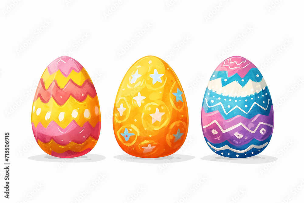 Happy Easter colorful eggs Happy Easter colorful eggs
