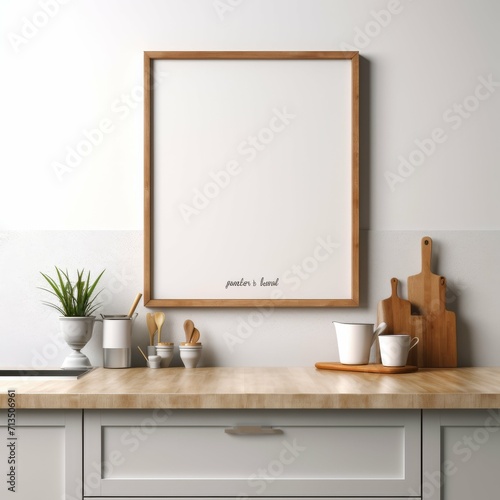 Picture Frame Above Kitchen Counter © Kamran