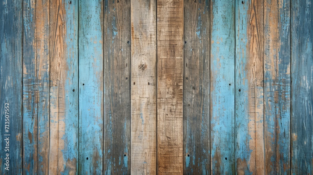 Blue painted wooden wall Blue painted wooden wall