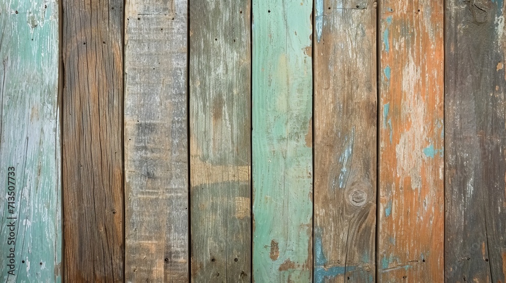 Green painted wooden wall Green painted wooden wall