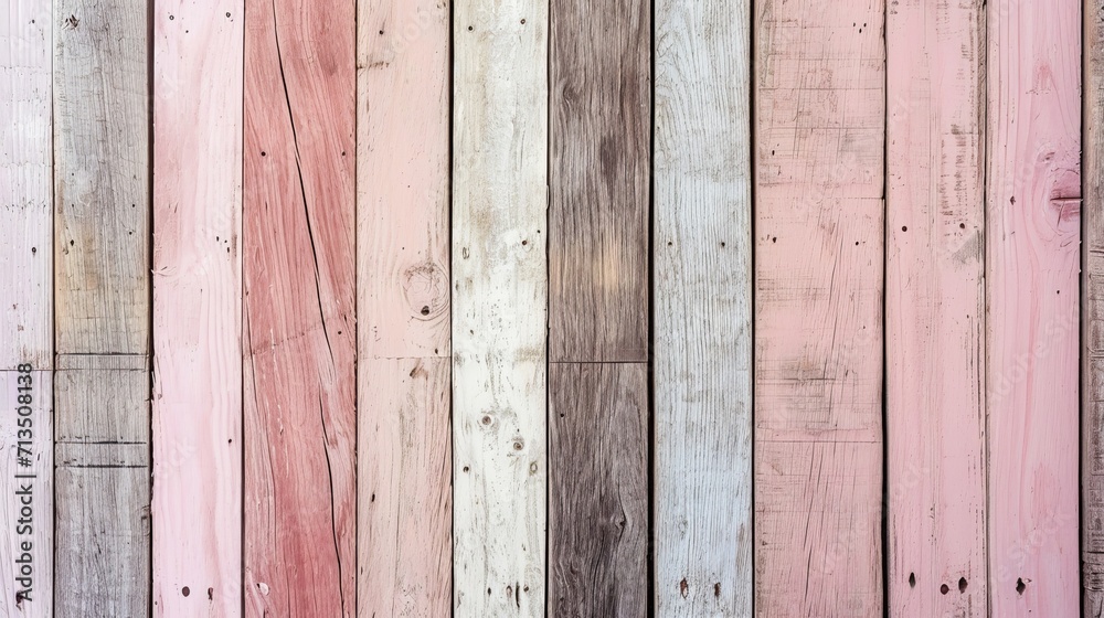 Pink wooden wall Pink wooden wall