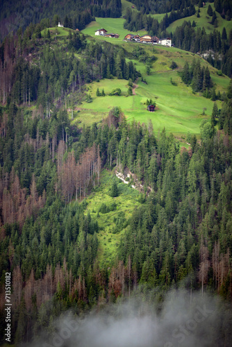 Enchanted Dolomiti: panorama from the village of Sovì
