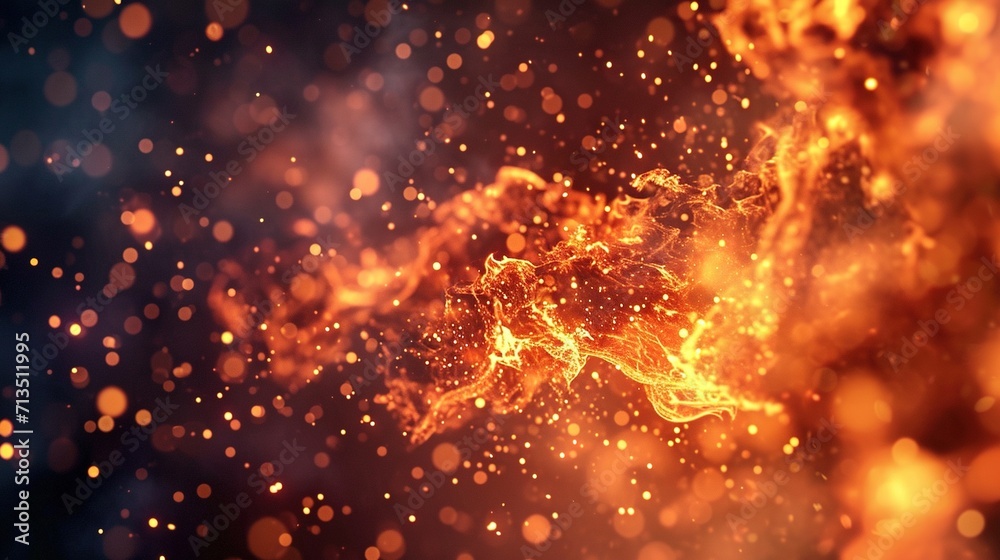 Beautiful Wallpaper of Fire Particles Effect Beautiful Wallpaper of Fire Particles Effect