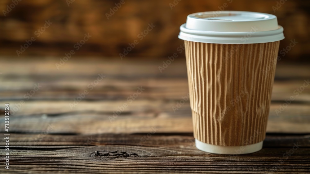 disposable coffee cup with lid generative ai disposable coffee cup with lid generative ai
