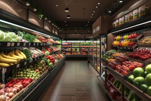 a supermarket that offers a variety of foods Generative AI