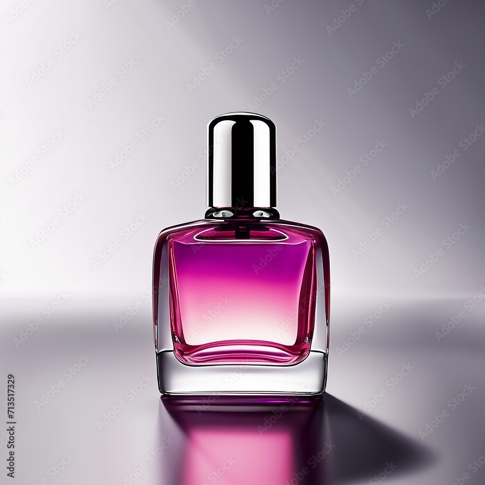 perfume bottle on white perfume bottle on white