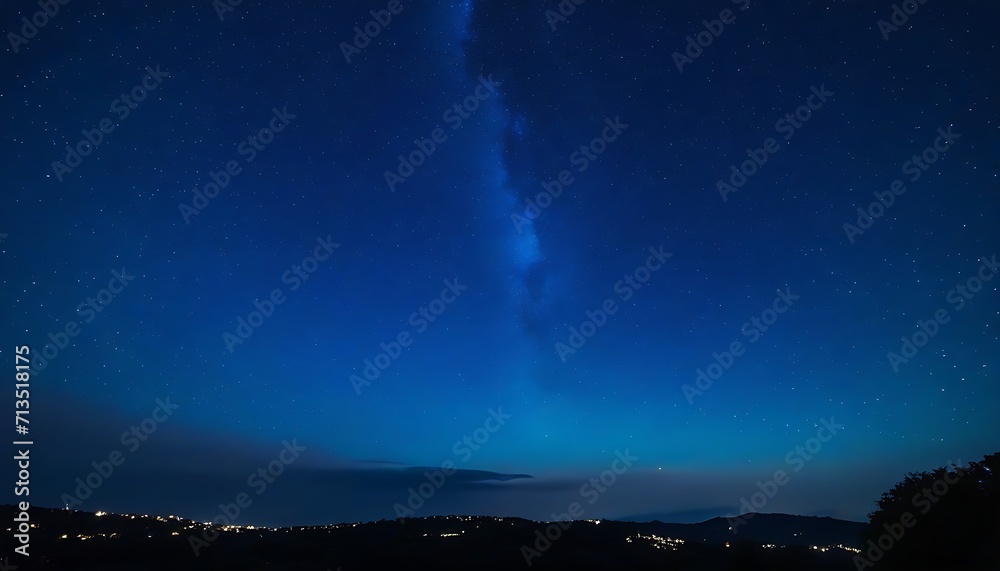 Milky way on dark blue sky Milky way on dark blue sky