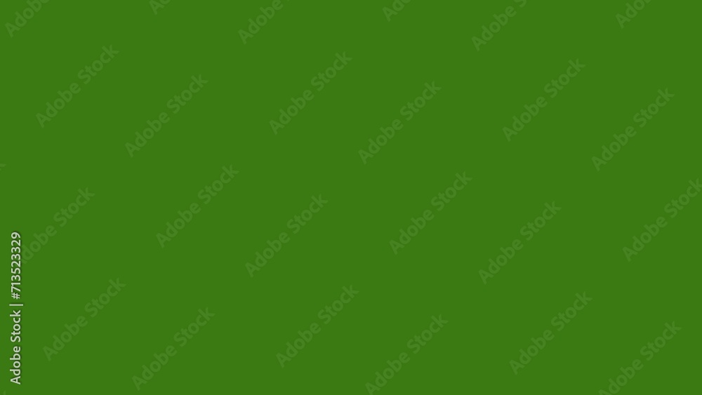 Anime Liquid Element: Cartoon Water Animation with Alpha Channel (Start and End) on a Green Screen