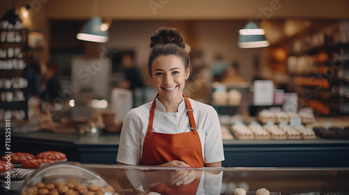 Portrait of Happy Small Bakery Owner - Smiling Proudly at Confectionery Store