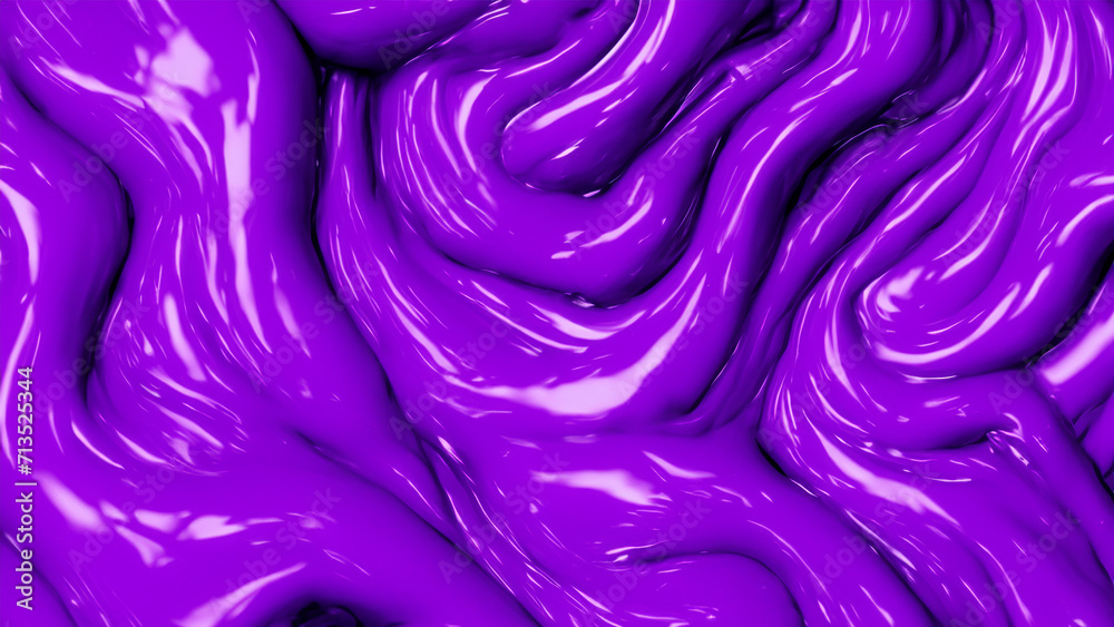 Fototapeta premium Purple smooth slime background - Generative AI