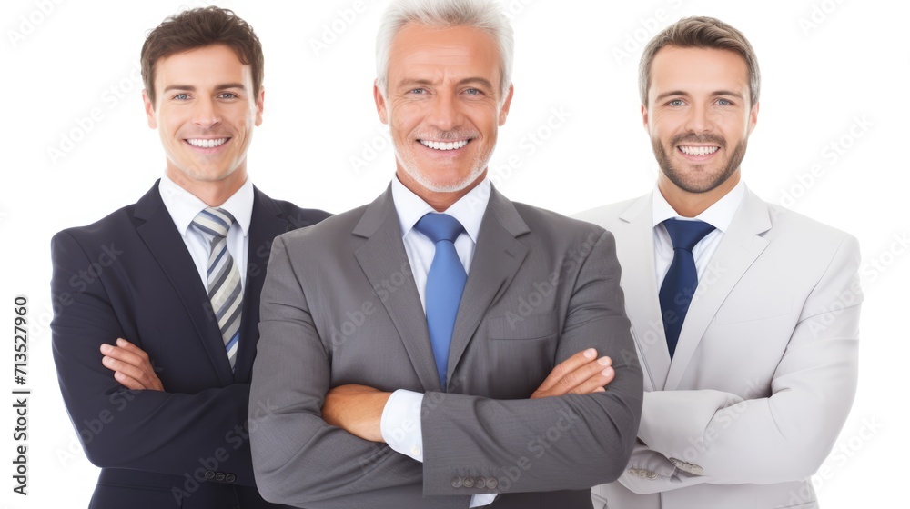 A cohesive team of individuals in business attire stands on a white background, projecting professionalism and unity. A cohesive team of individuals in business attire stands on a white background, projecting professionalism and unity.