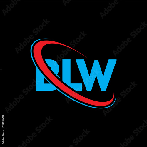 BLW logo. BLW letter. BLW letter logo design. Initials BLW logo linked with circle and uppercase monogram logo. BLW typography for technology, business and real estate brand.