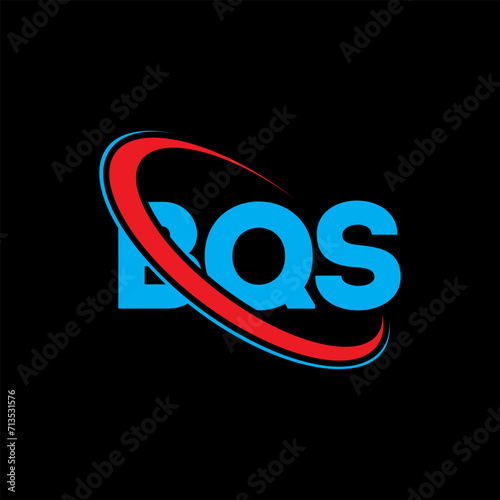 BQS logo. BQS letter. BQS letter logo design. Initials BQS logo linked with circle and uppercase monogram logo. BQS typography for technology, business and real estate brand. photo