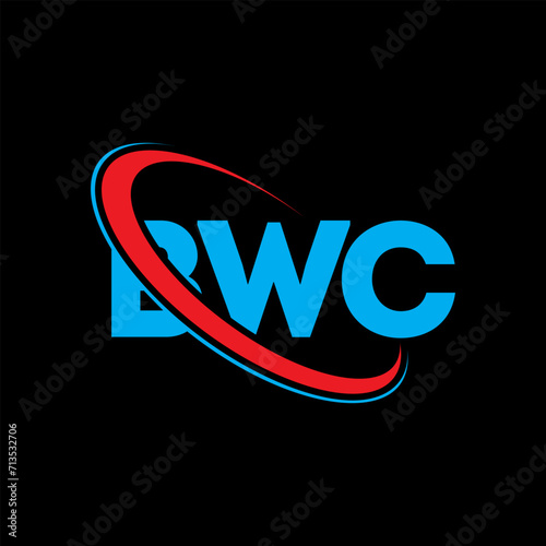 BWC logo. BWC letter. BWC letter logo design. Initials BWC logo linked with circle and uppercase monogram logo. BWC typography for technology, business and real estate brand. photo