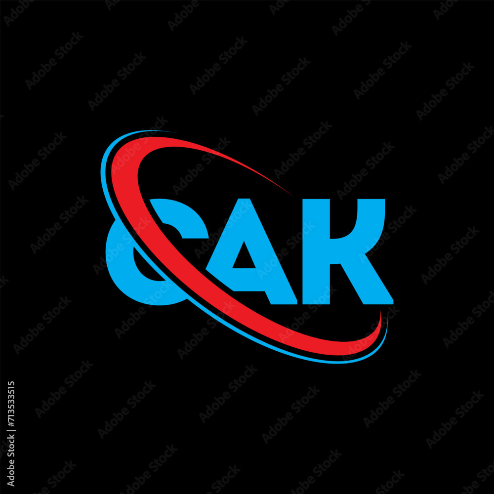 CAK logo. CAK letter. CAK letter logo design. Intitials CAK logo linked with circle and uppercase monogram logo. CAK typography for technology, business and real estate brand. CAK logo. CAK letter. CAK letter logo design. Intitials CAK logo linked with circle and uppercase monogram logo. CAK typography for technology, business and real estate brand.