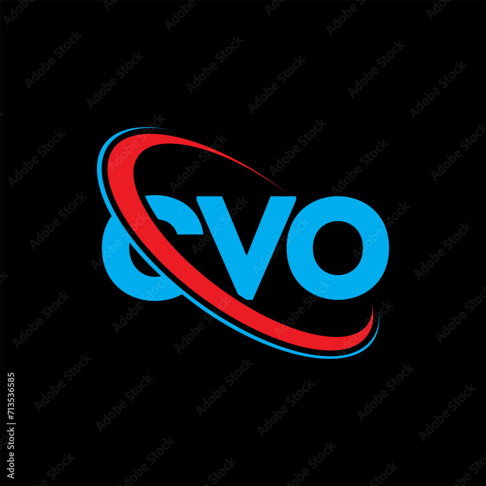 CVO logo. CVO letter. CVO letter logo design. Initials CVO logo linked with circle and uppercase monogram logo. CVO typography for technology, business and real estate brand.