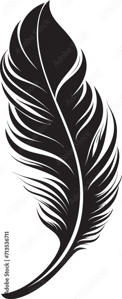 Obraz premium Plume Perfection Skyward Bird Logo Avian Ascent Feathered Elegance Design