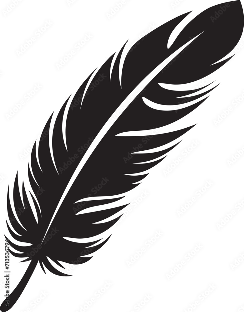 Avian Grace Vector Plume Symbol Ethereal Plumage Winged Logo Design Avian Grace Vector Plume Symbol Ethereal Plumage Winged Logo Design