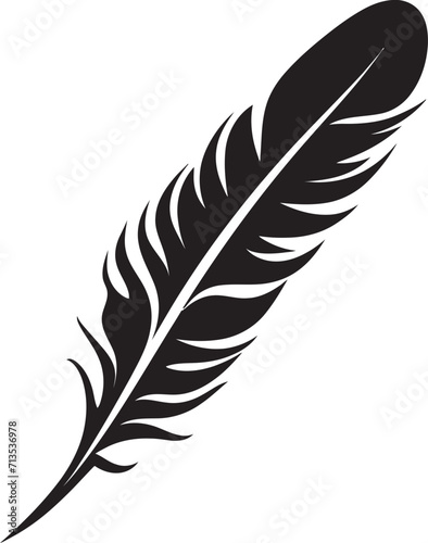 Avian Aria Elegant Bird Feather Emblem Celestial Sojourn Feathered Logo Design