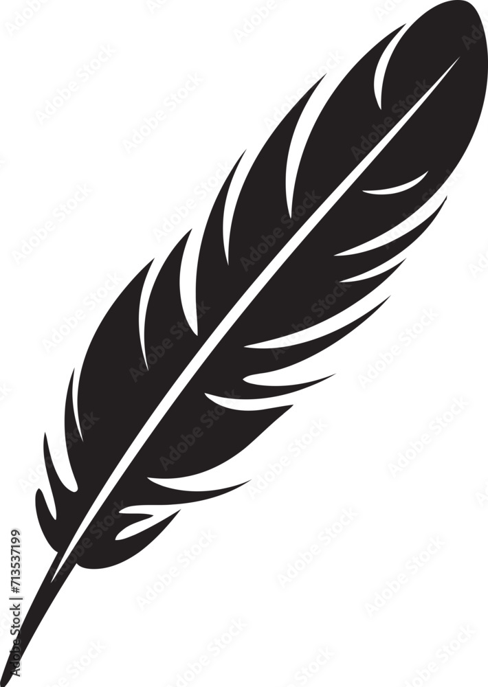 Ethereal Aviary Vector Emblem Design Skylight Serenity Floating Feather Logo Ethereal Aviary Vector Emblem Design Skylight Serenity Floating Feather Logo